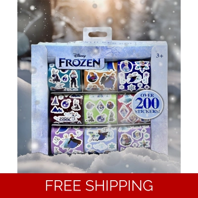 Disney Frozen 2 Box of 9 Sticker Rolls Over 200 Stickers Anna Elsa Sven Olaf